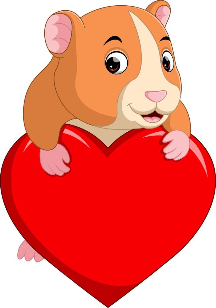 cute hamster cartoon vector