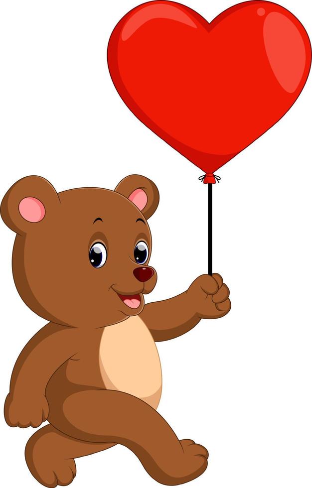 cute bear cartoon vector