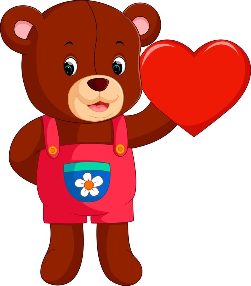 cute bear cartoon vector