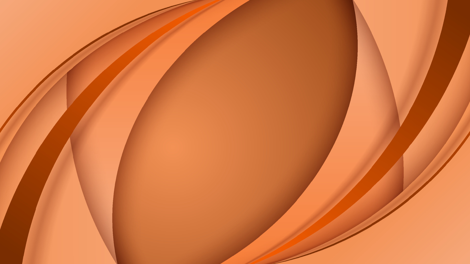Banner design template abstract curved shapes overlapping layer brown