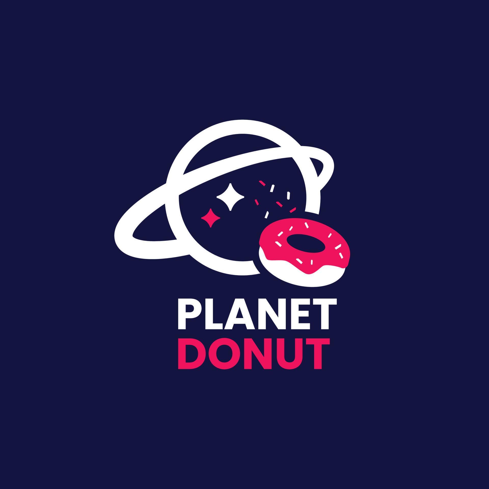 donut logo 8020727 Vector Art at Vecteezy