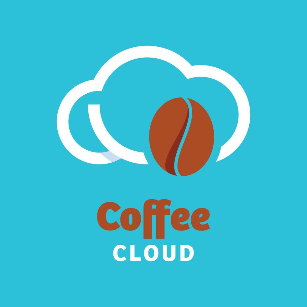 Coffee Cloud Logo vector