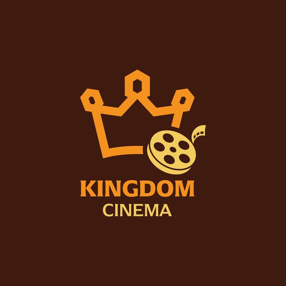 logotipo del cine rey vector