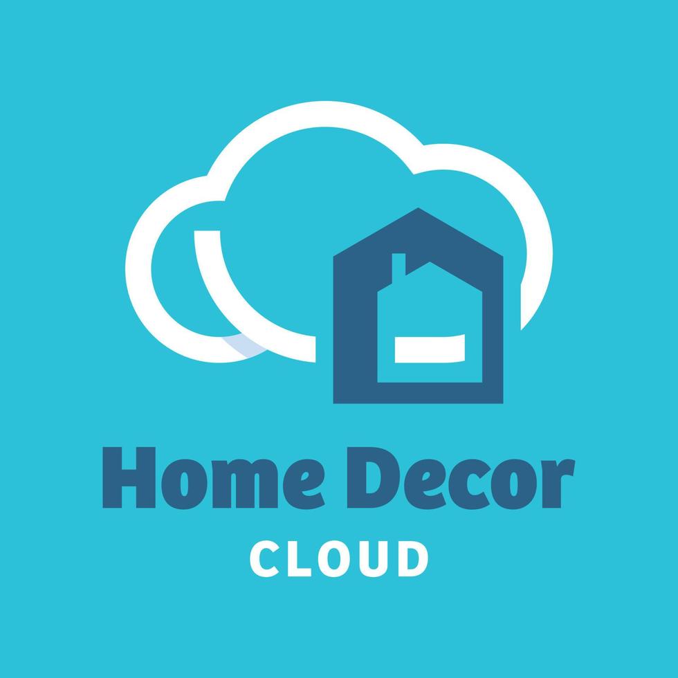 Home Decor Cloud Logo vector