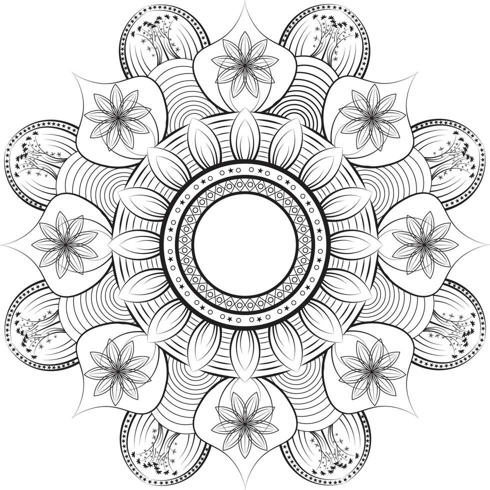 Mandala Template Design vector