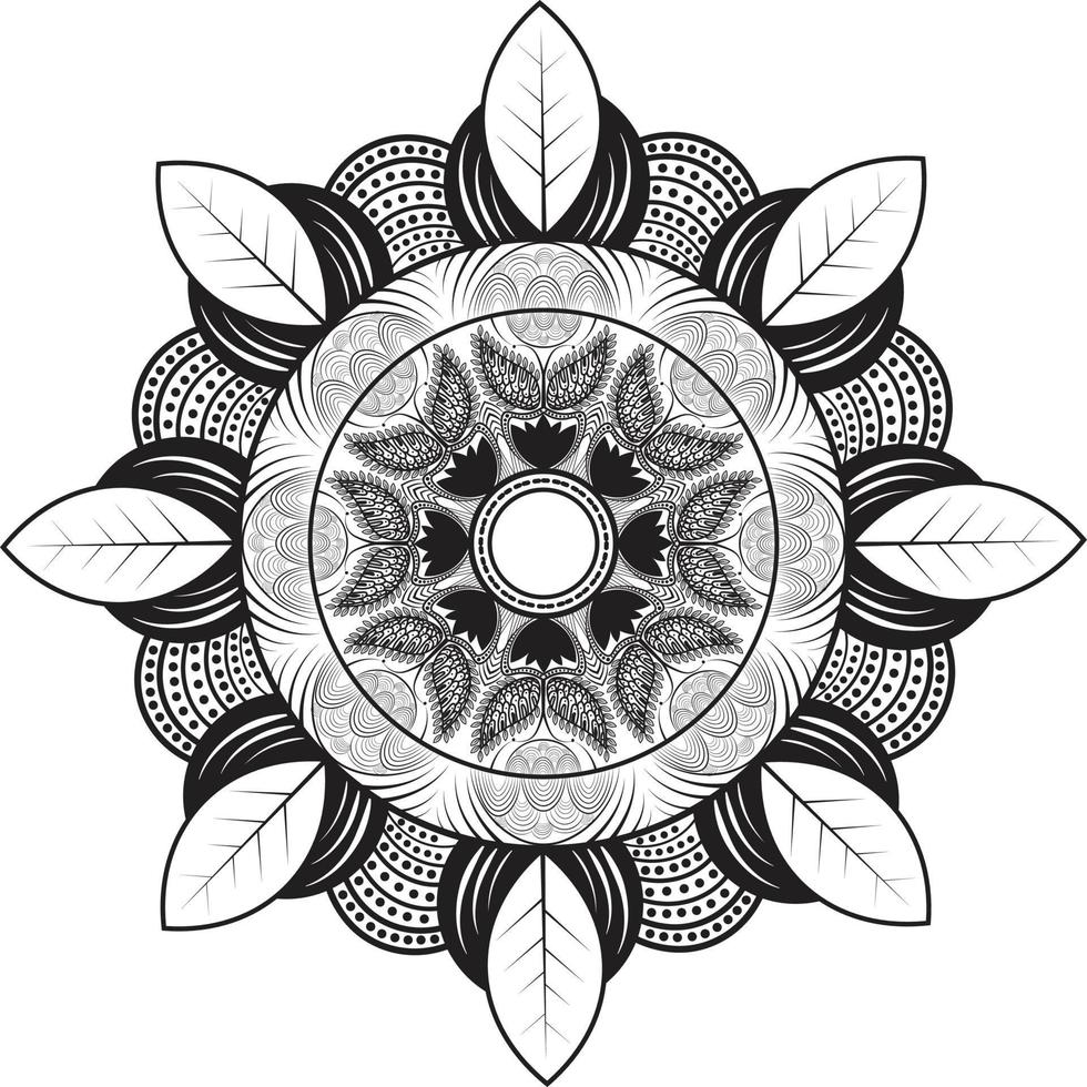 Mandala Template Design vector