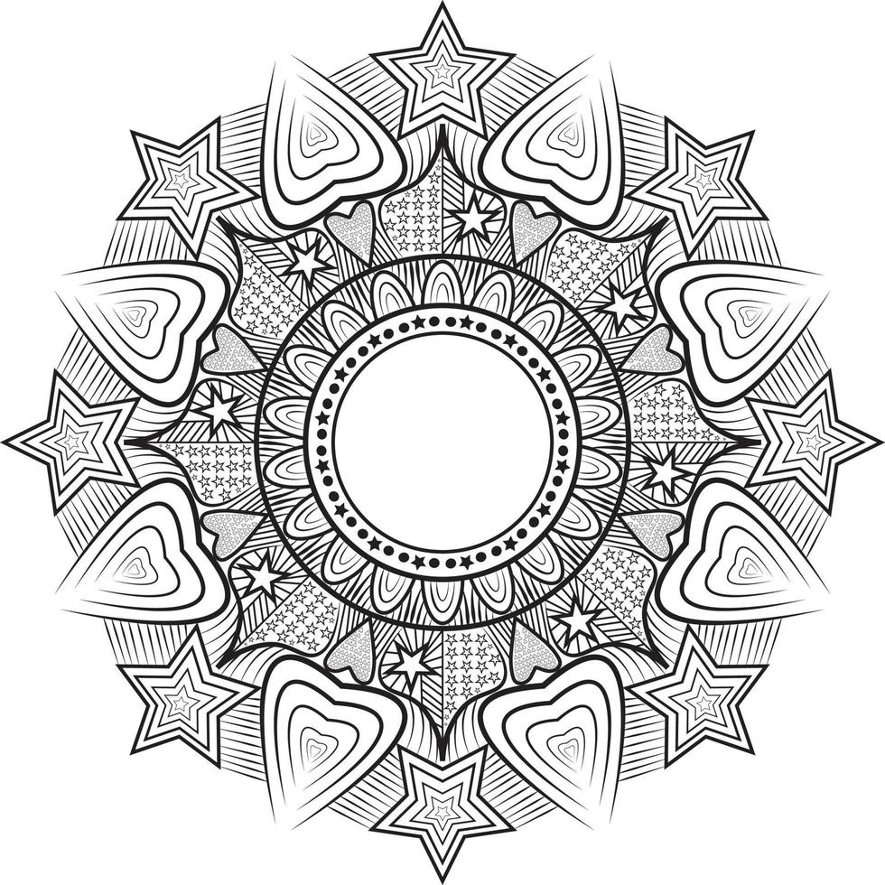 Mandala Template Design vector