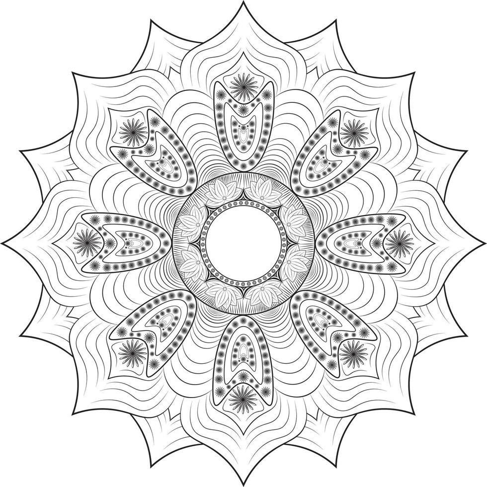 diseño de plantilla de mandala vector