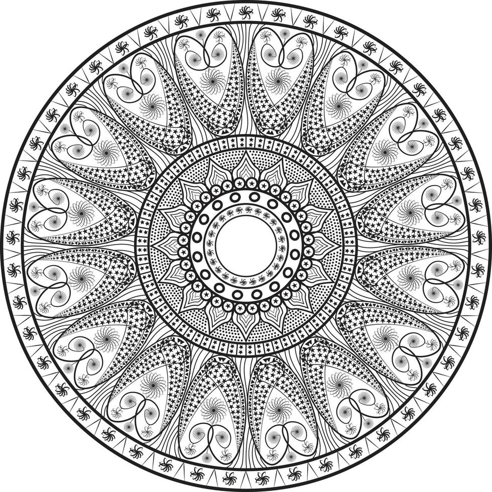 Mandala Template Design vector