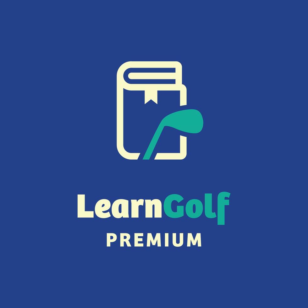 aprender logotipo de golf vector