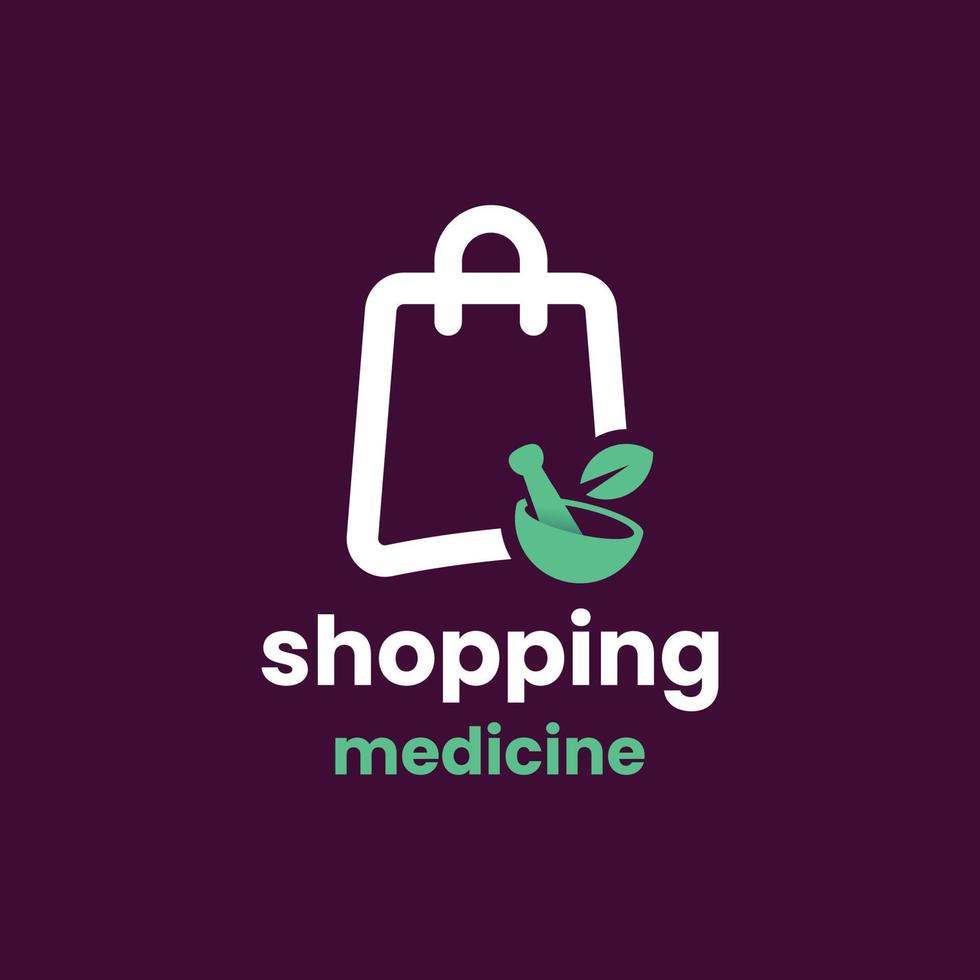logotipo de medicina comercial vector