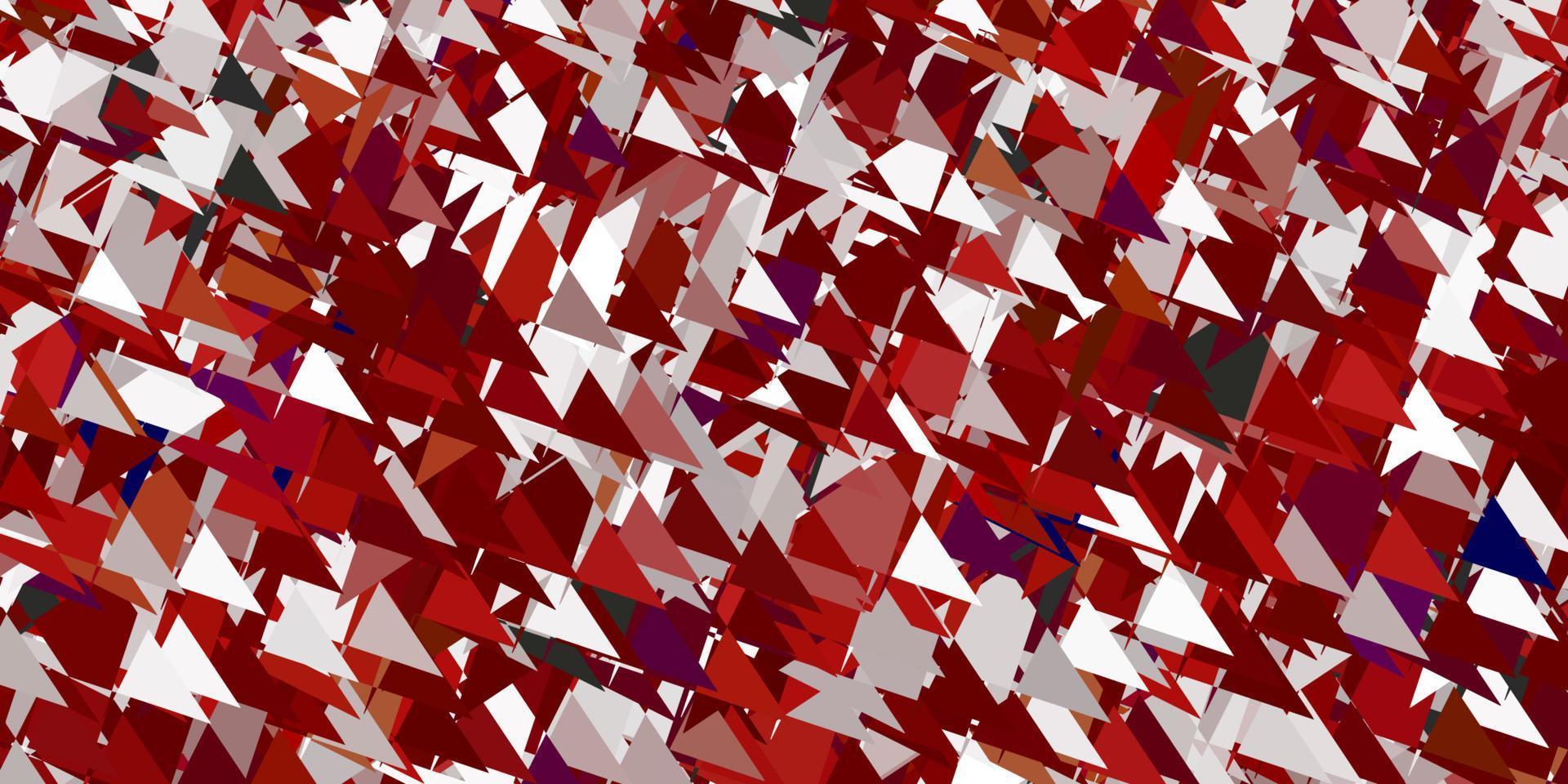 Light red vector texture with random triangles.