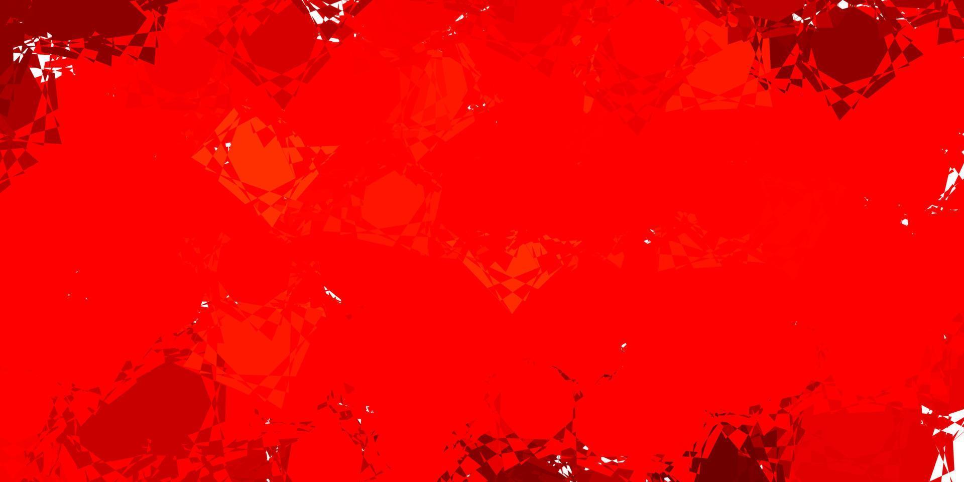 Light Red, Yellow vector texture with memphis shapes.