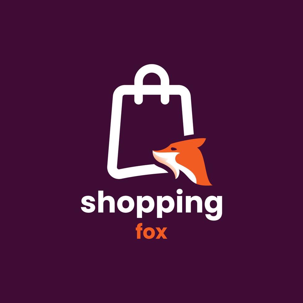 Shopping Fox Logo vector