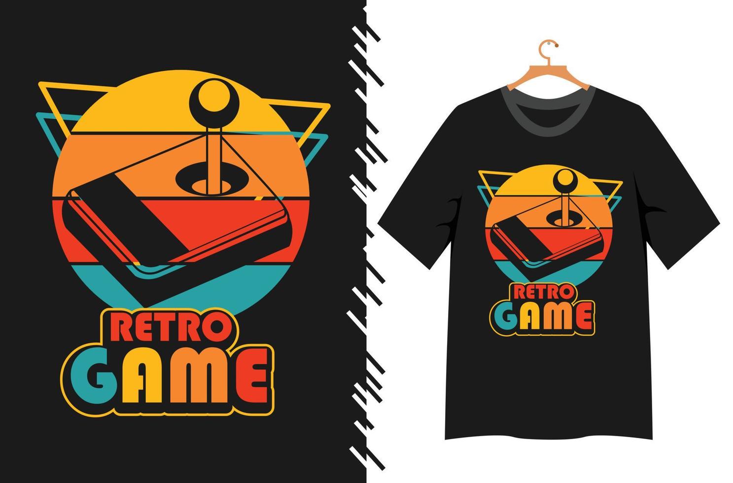 game typography for t shirt design vector