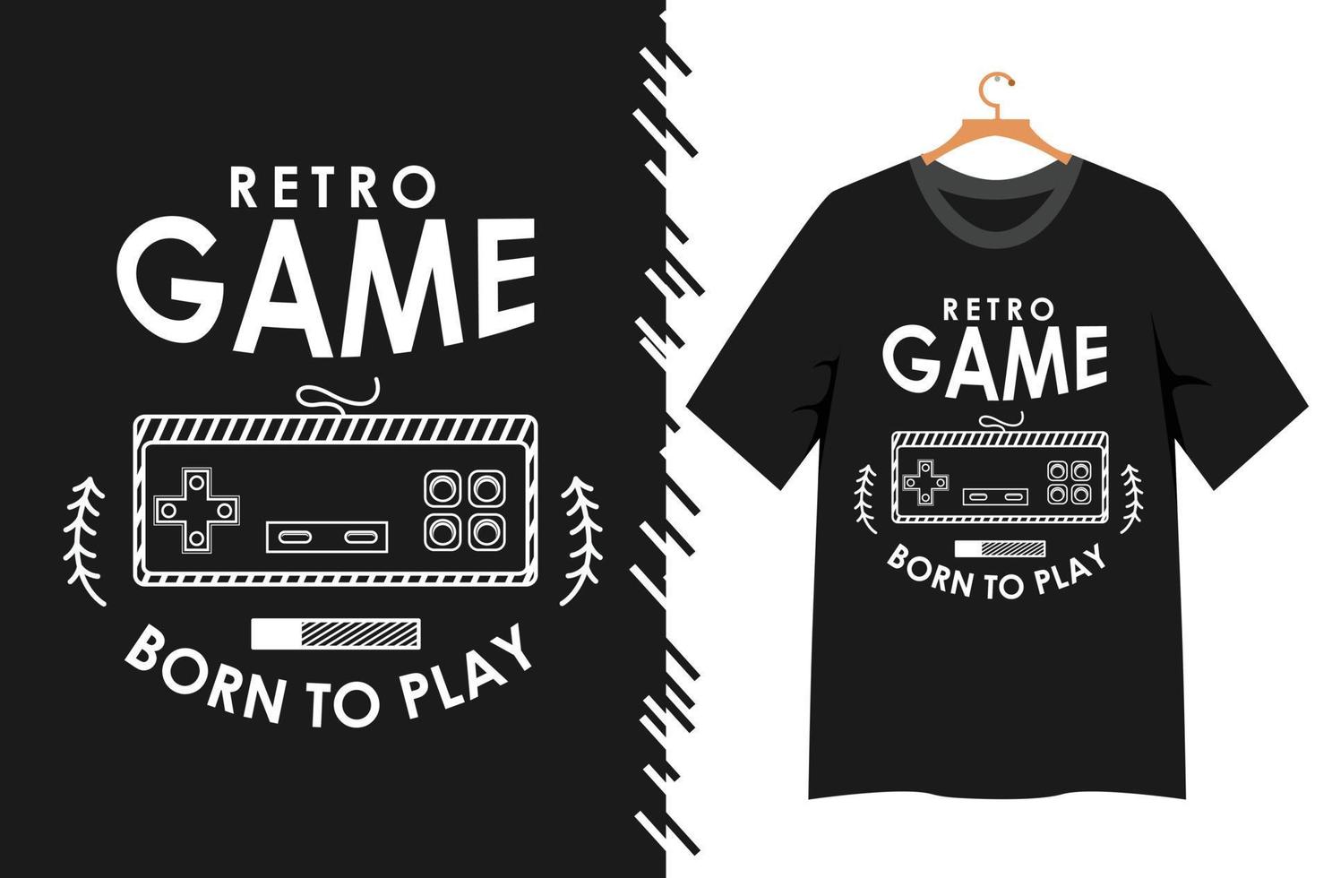 game typography for t shirt design vector