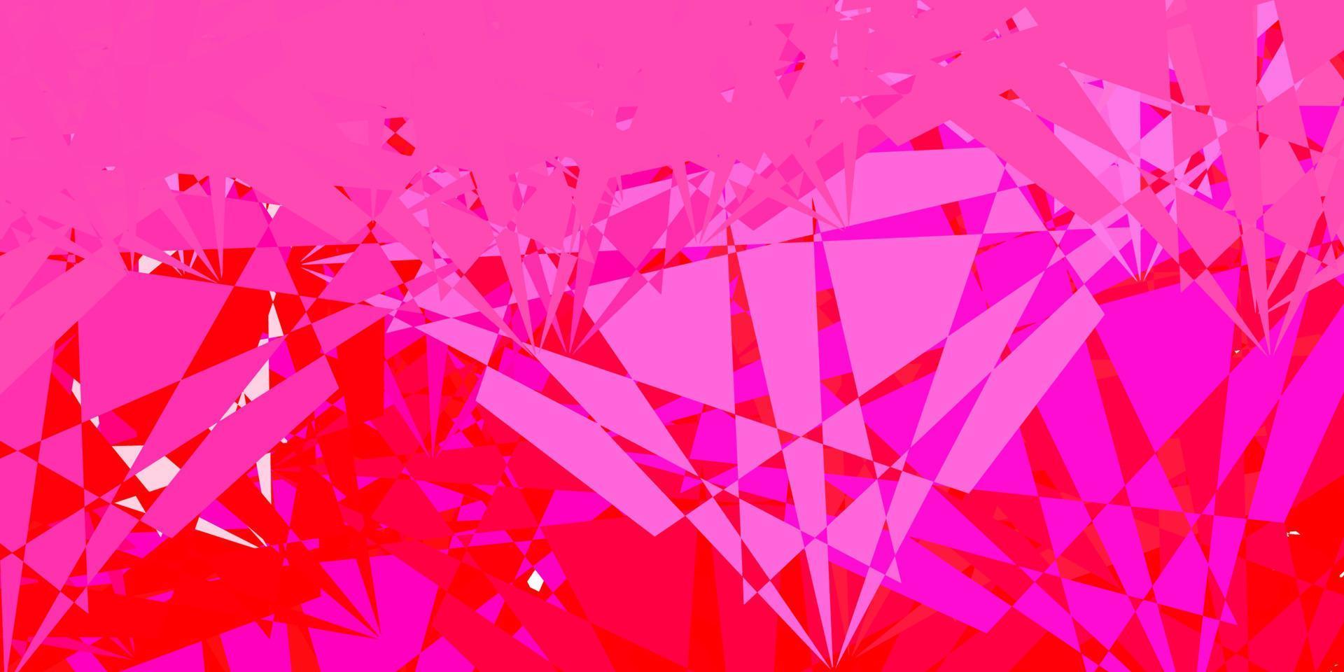 Light Red vector texture with random triangles.