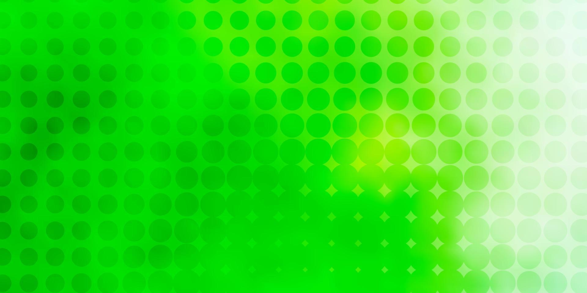 Light Green vector background with spots.