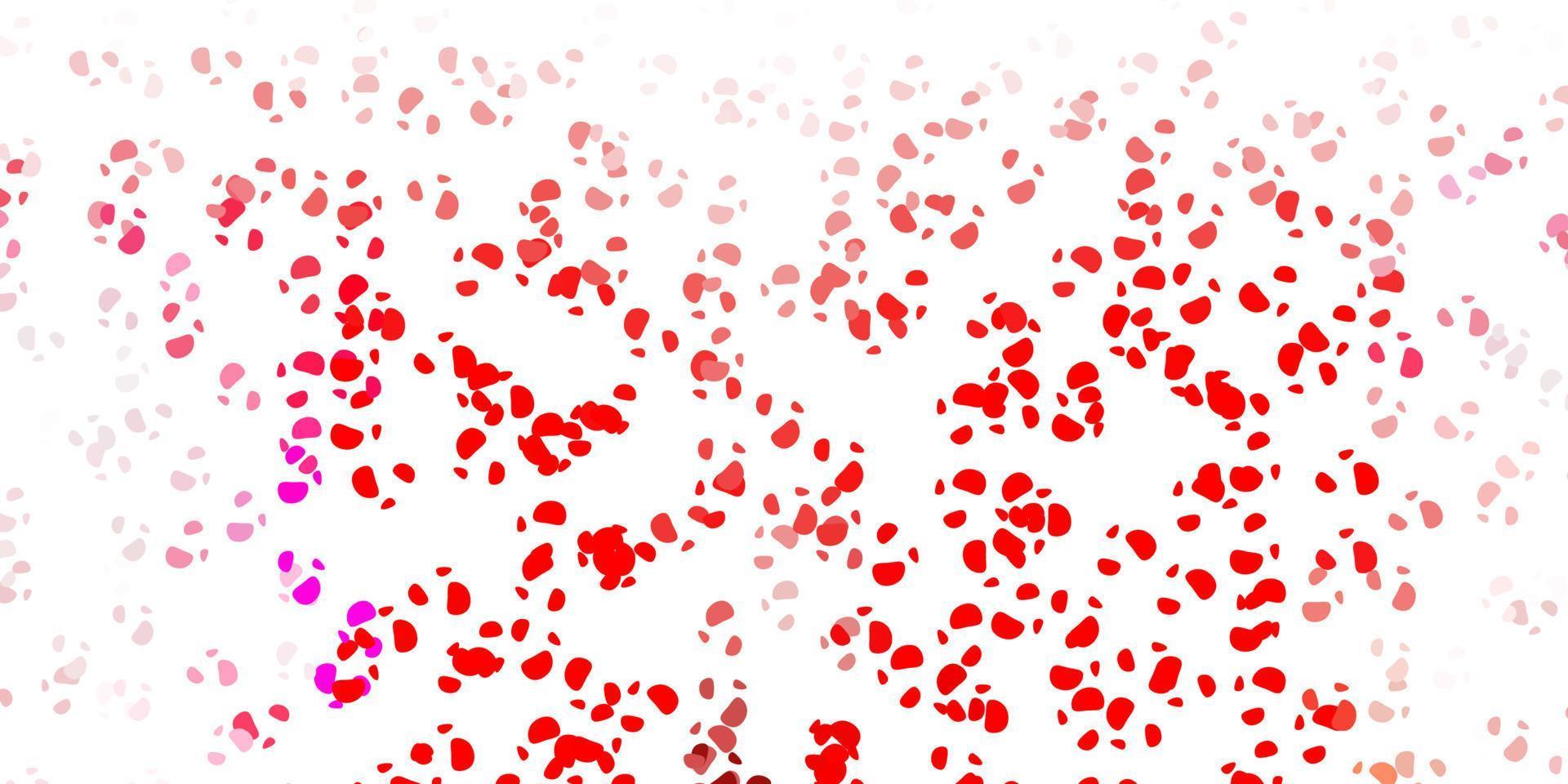 Light red vector background with random forms.