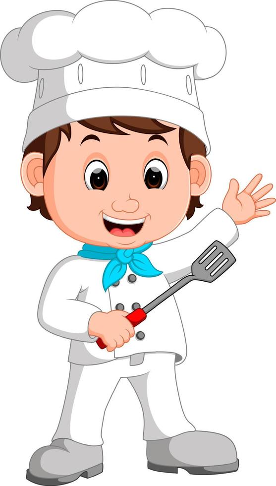 Cartoon funny chef vector