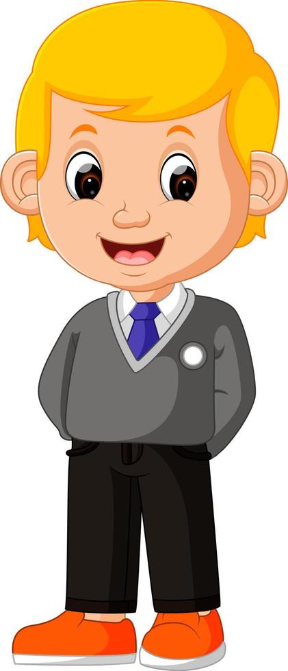 cute businessman cartoon vector