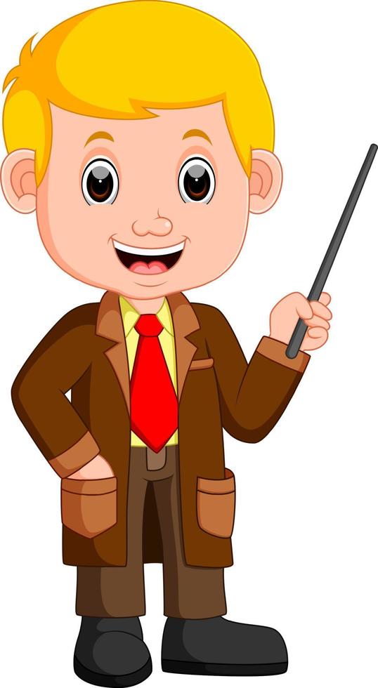 cute businessman cartoon vector