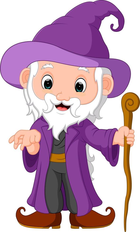 funny witch cartoon vector