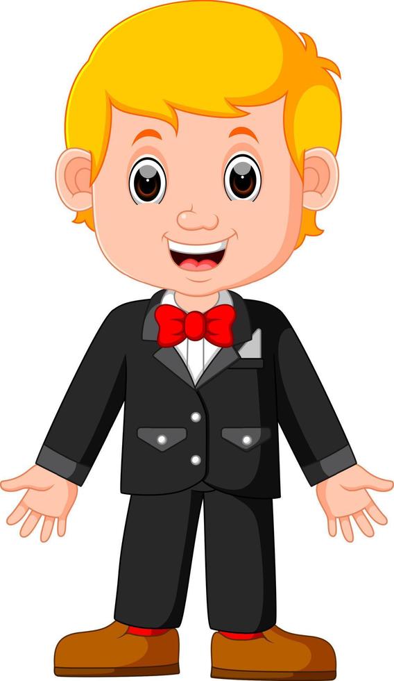 cute businessman cartoon vector