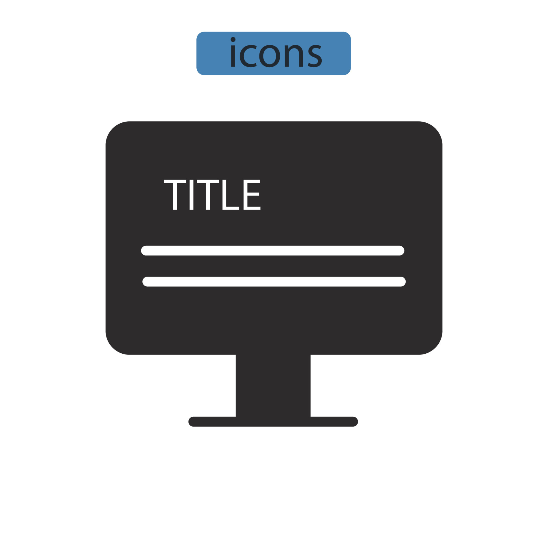 title icons symbol vector elements for infographic web 8021976 Vector ...