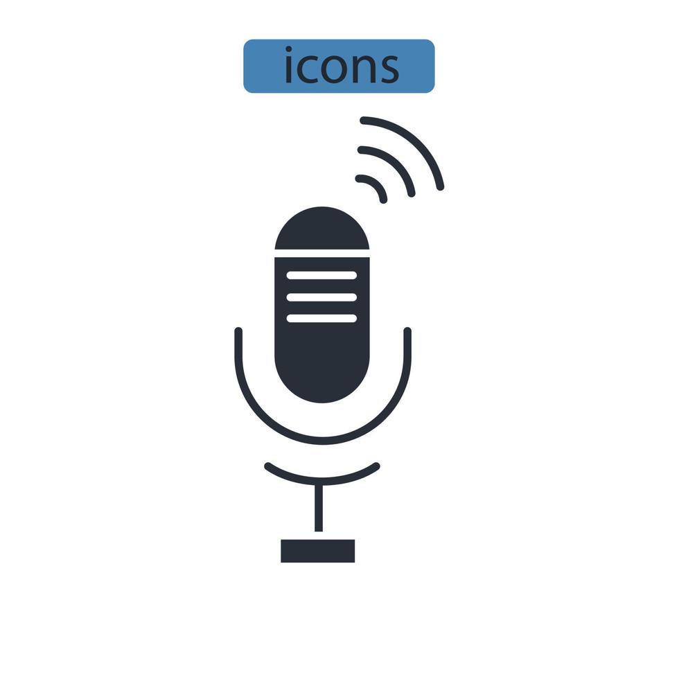 iconos de karaoke símbolo elementos vectoriales para web infográfico vector