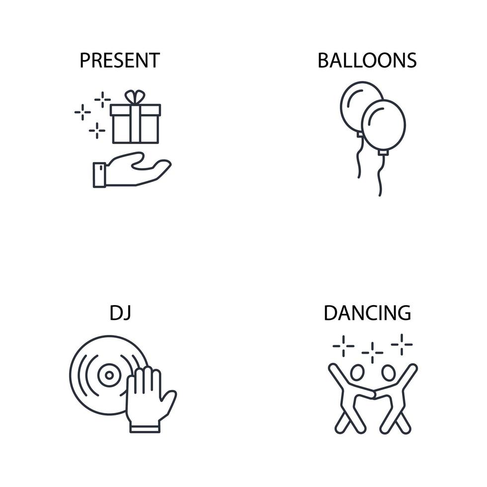 Event icons set . Event pack symbol vector elements for infographic web