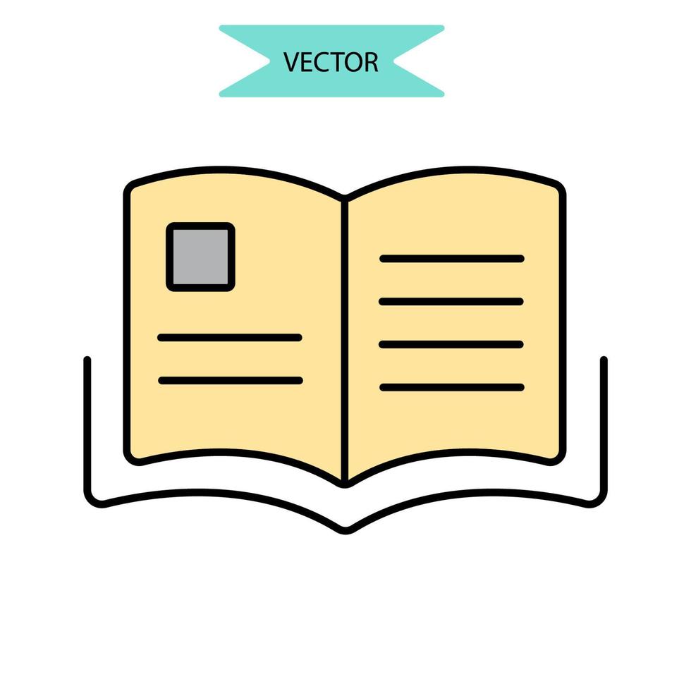iconos de instrucción símbolo elementos vectoriales para web infográfico vector