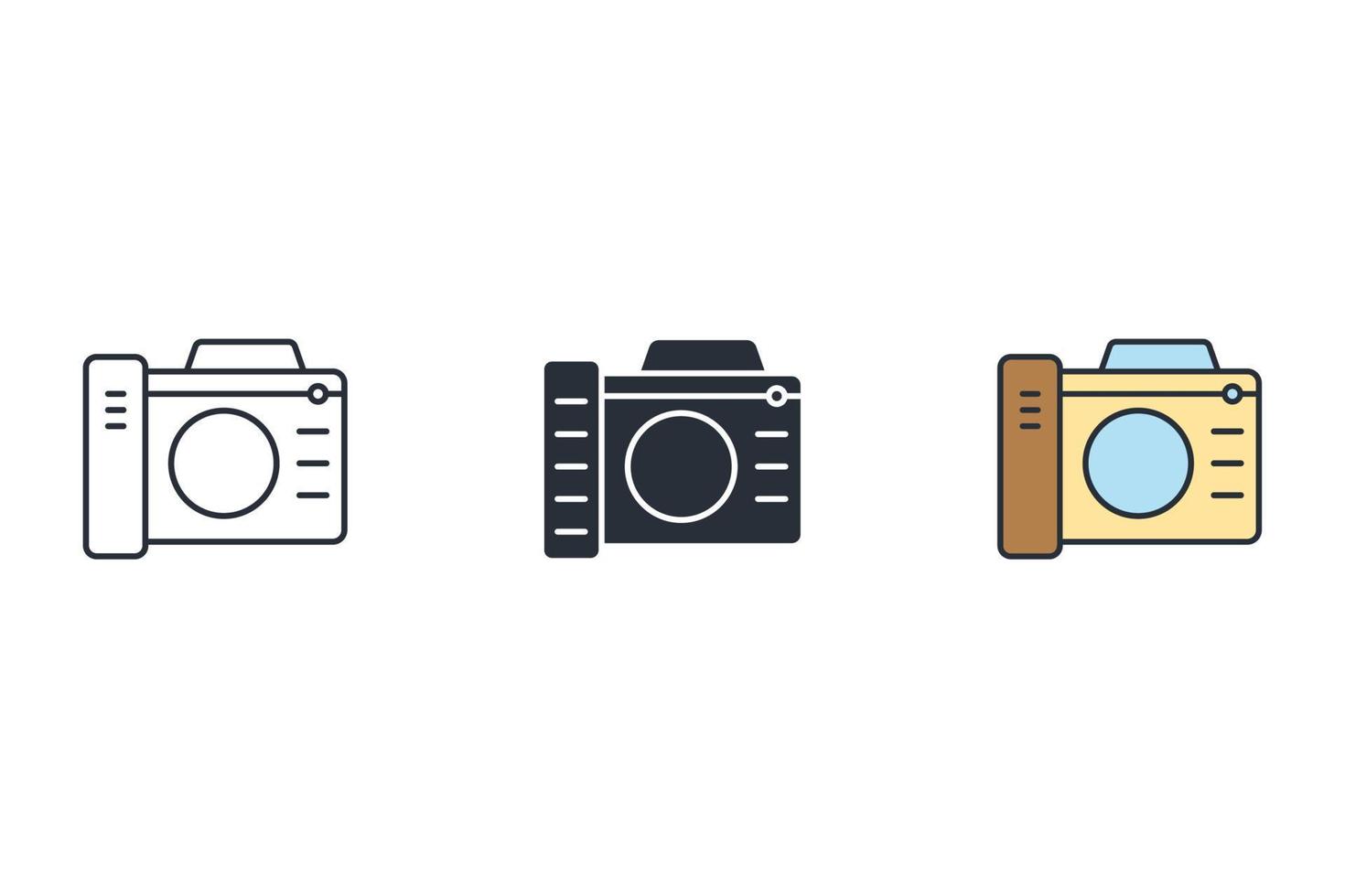 photo icons  symbol vector elements for infographic web