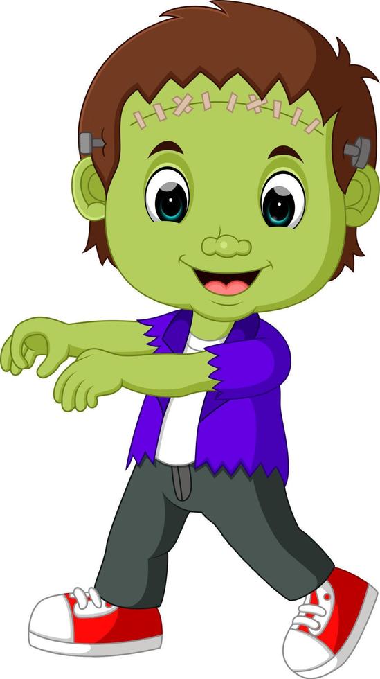 Halloween Frankenstein Mascot vector