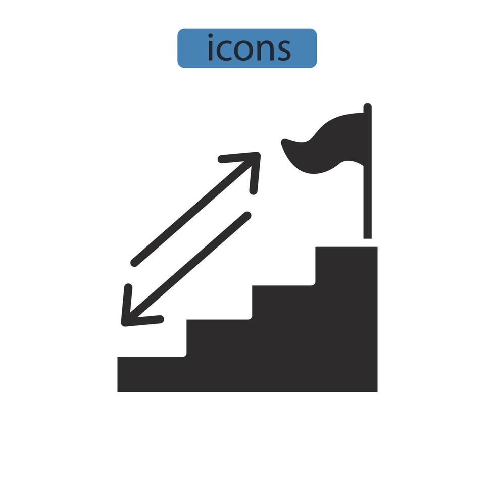 goal icons  symbol vector elements for infographic web