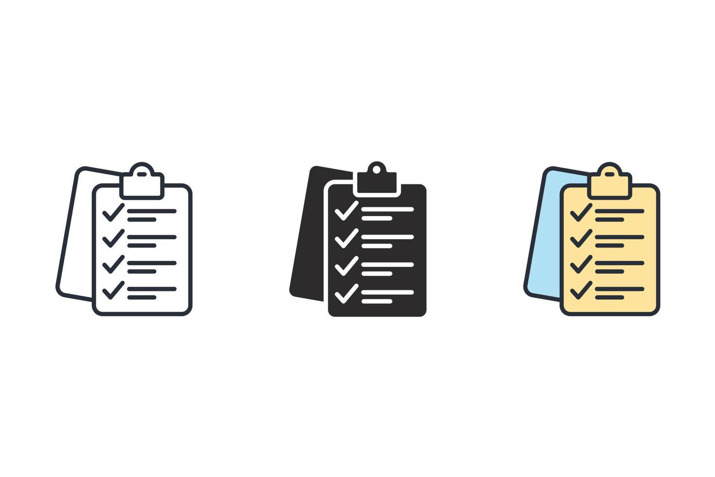 Checklist icons  symbol vector elements for infographic web