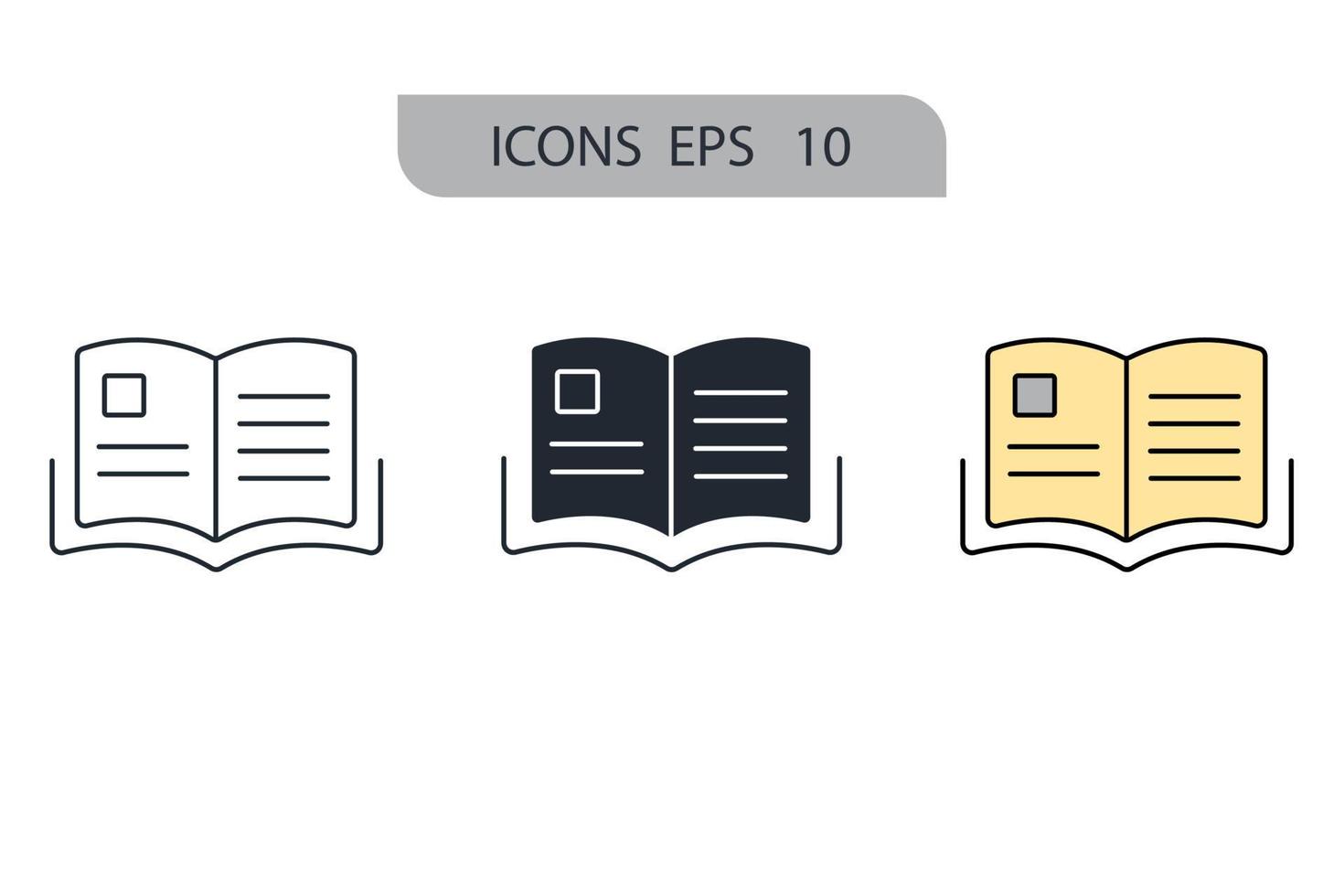 Instruction icons  symbol vector elements for infographic web