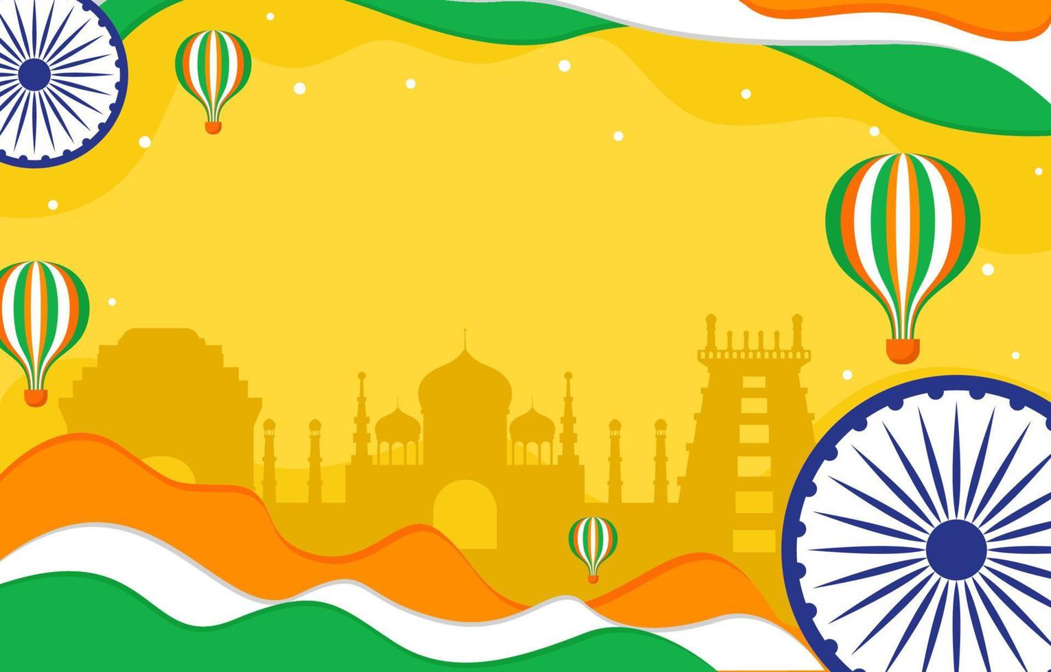 fondo del día de la independencia de la india vector