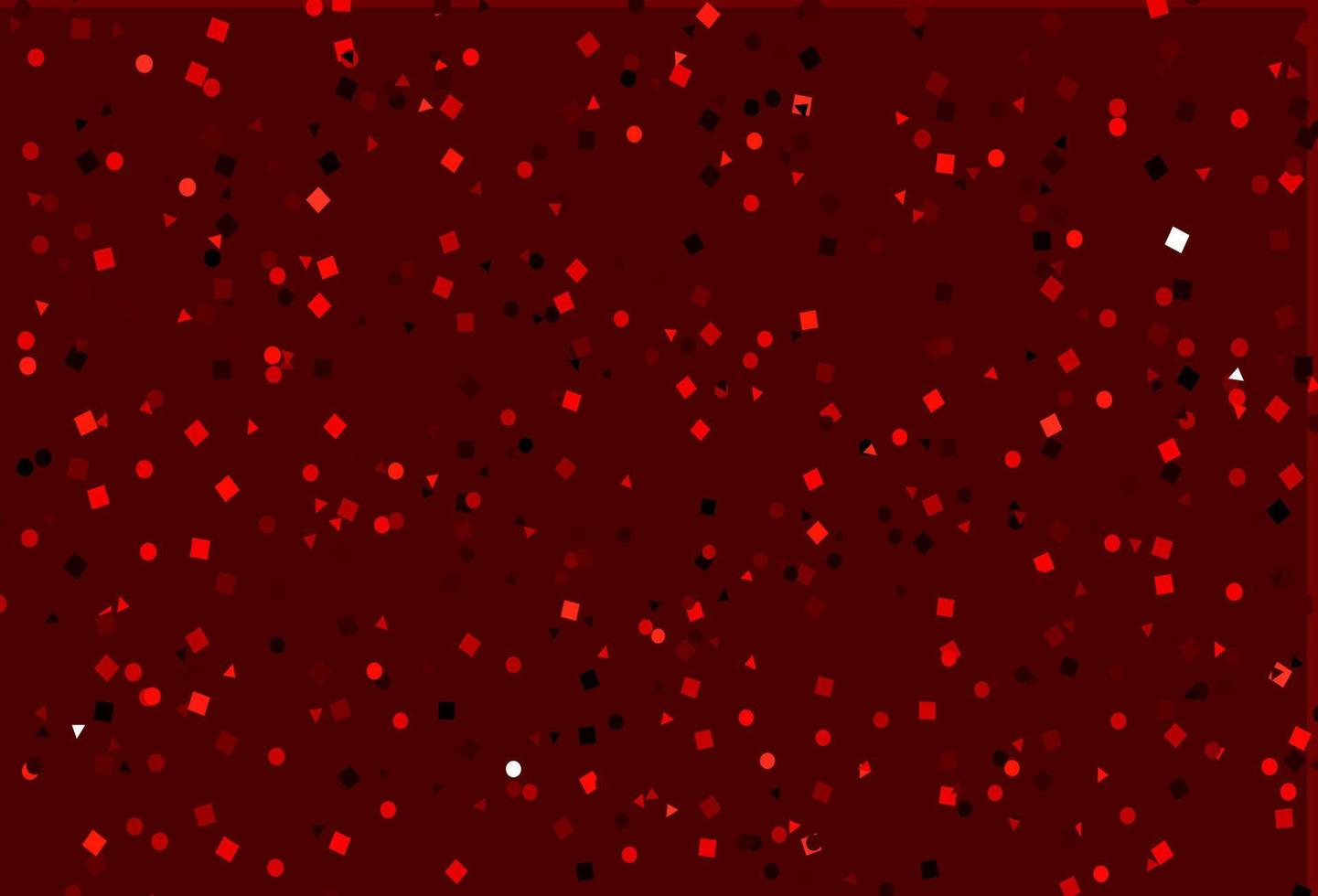 Light Red vector template with crystals, circles, squares.