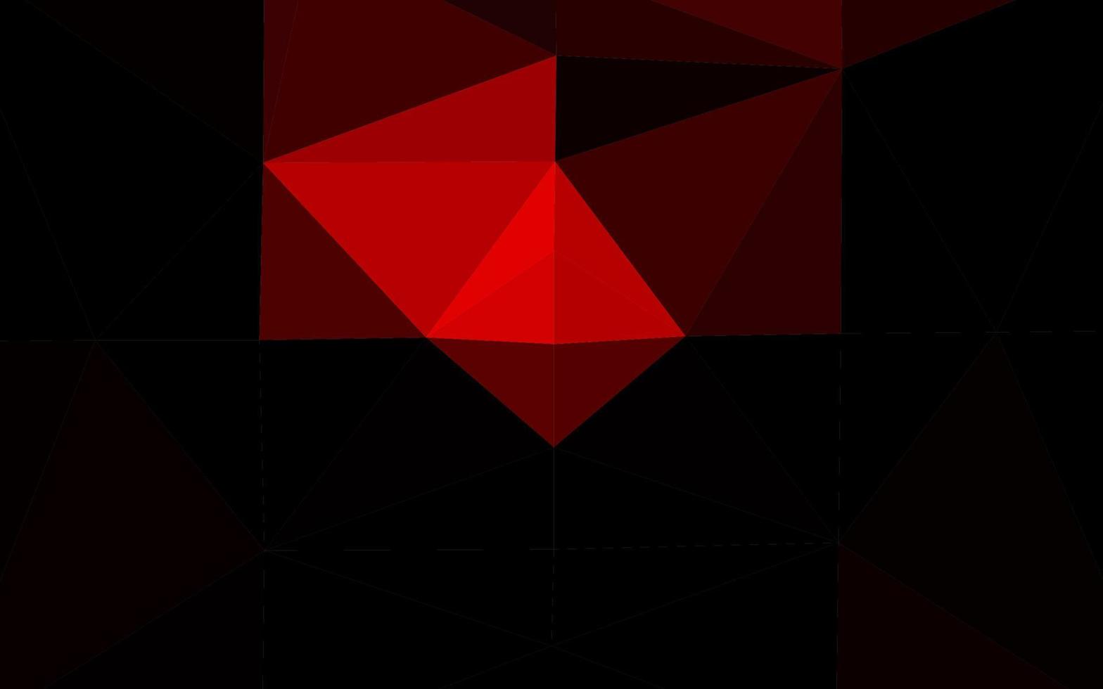 Dark Red vector polygonal template.