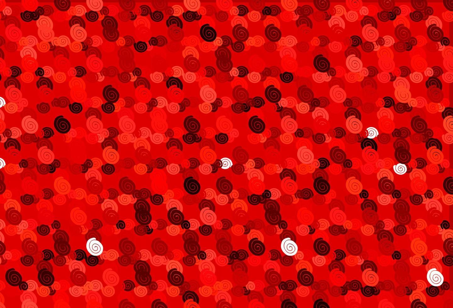 Light Red vector background with bent ribbons.