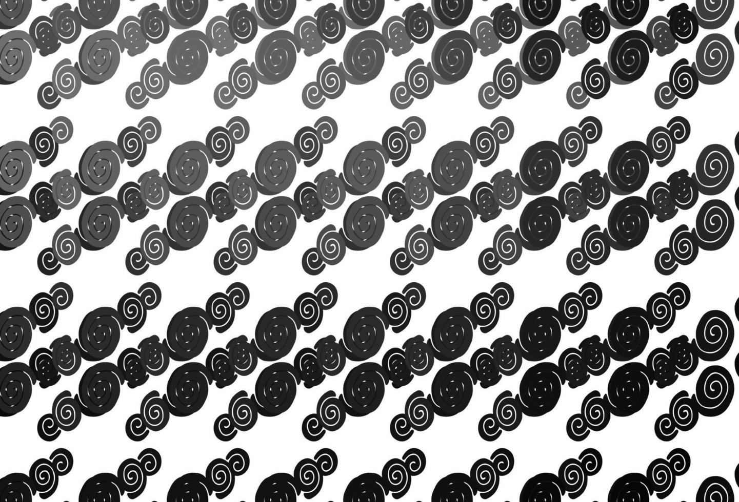 Light Silver, Gray vector background with bubble shapes.