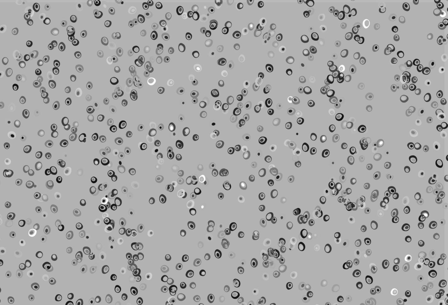Light Silver, Gray vector background with bubbles.
