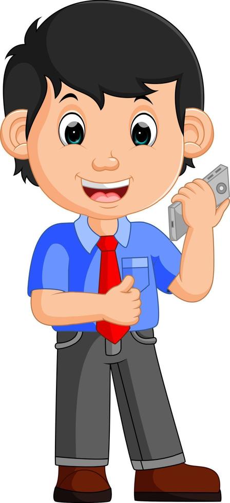cute businessman cartoon vector