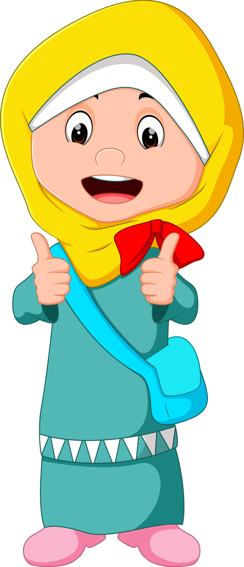 Female muslim standing 8022535 Vector Art at Vecteezy