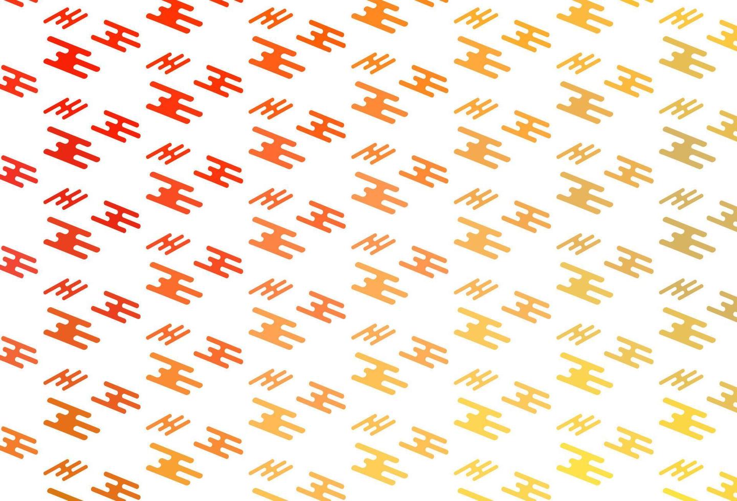 Light Yellow, Orange vector pattern with narrow lines.