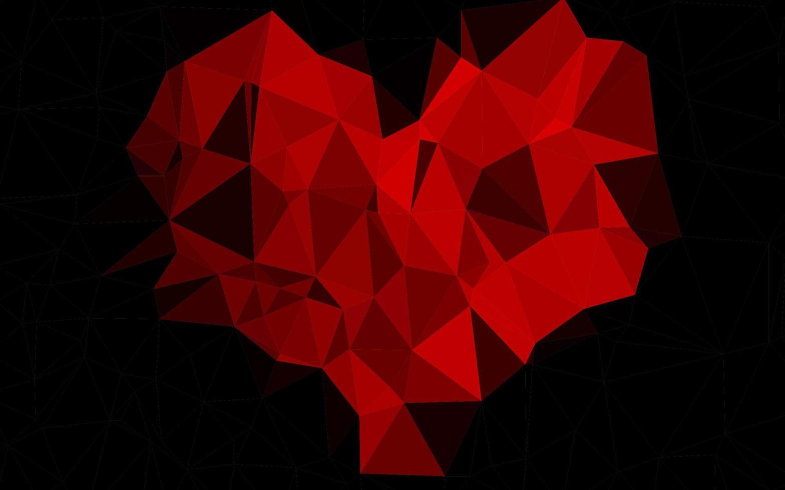 Light Red vector polygonal template.