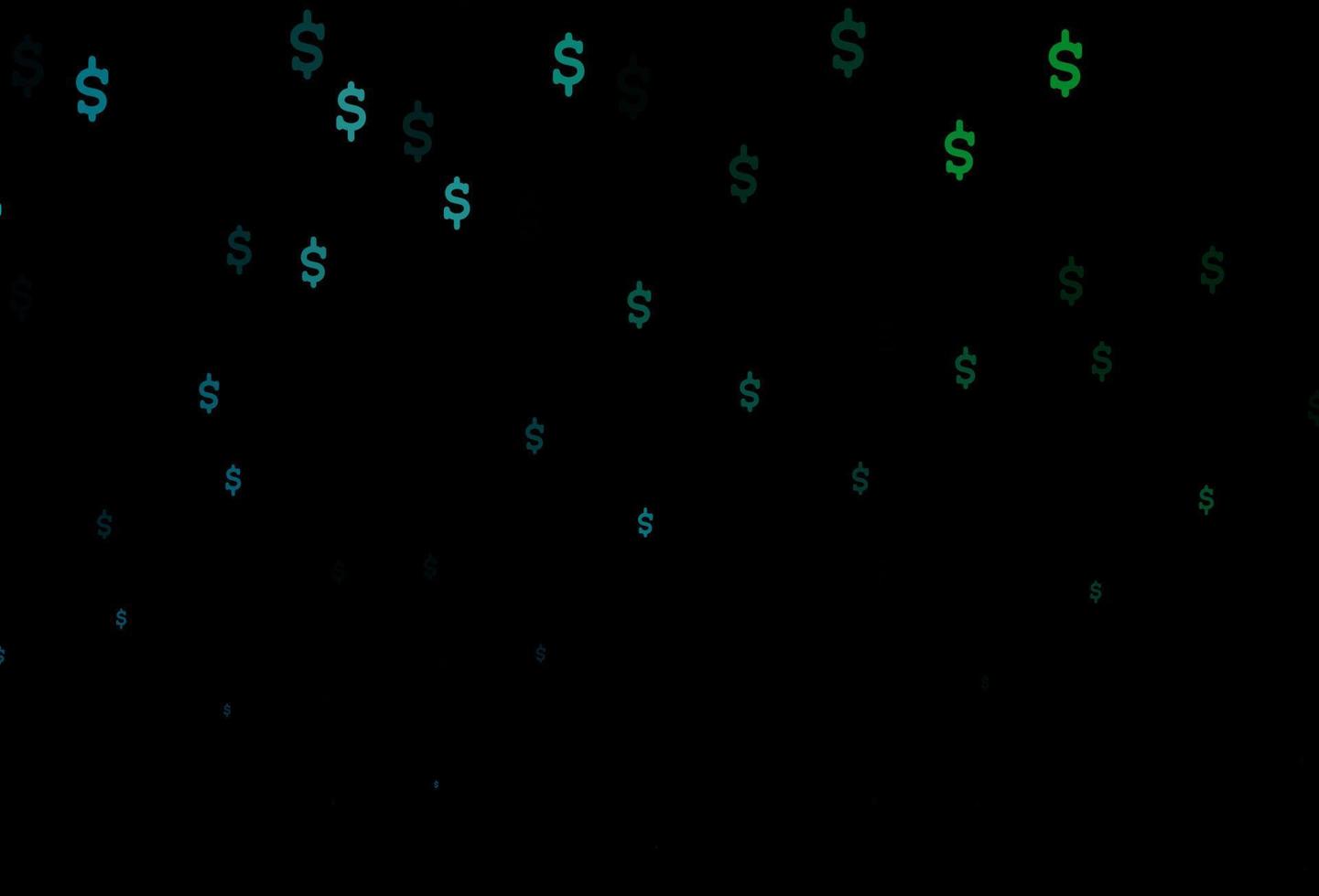 Dark Blue, Green vector cover with Dollar signs.