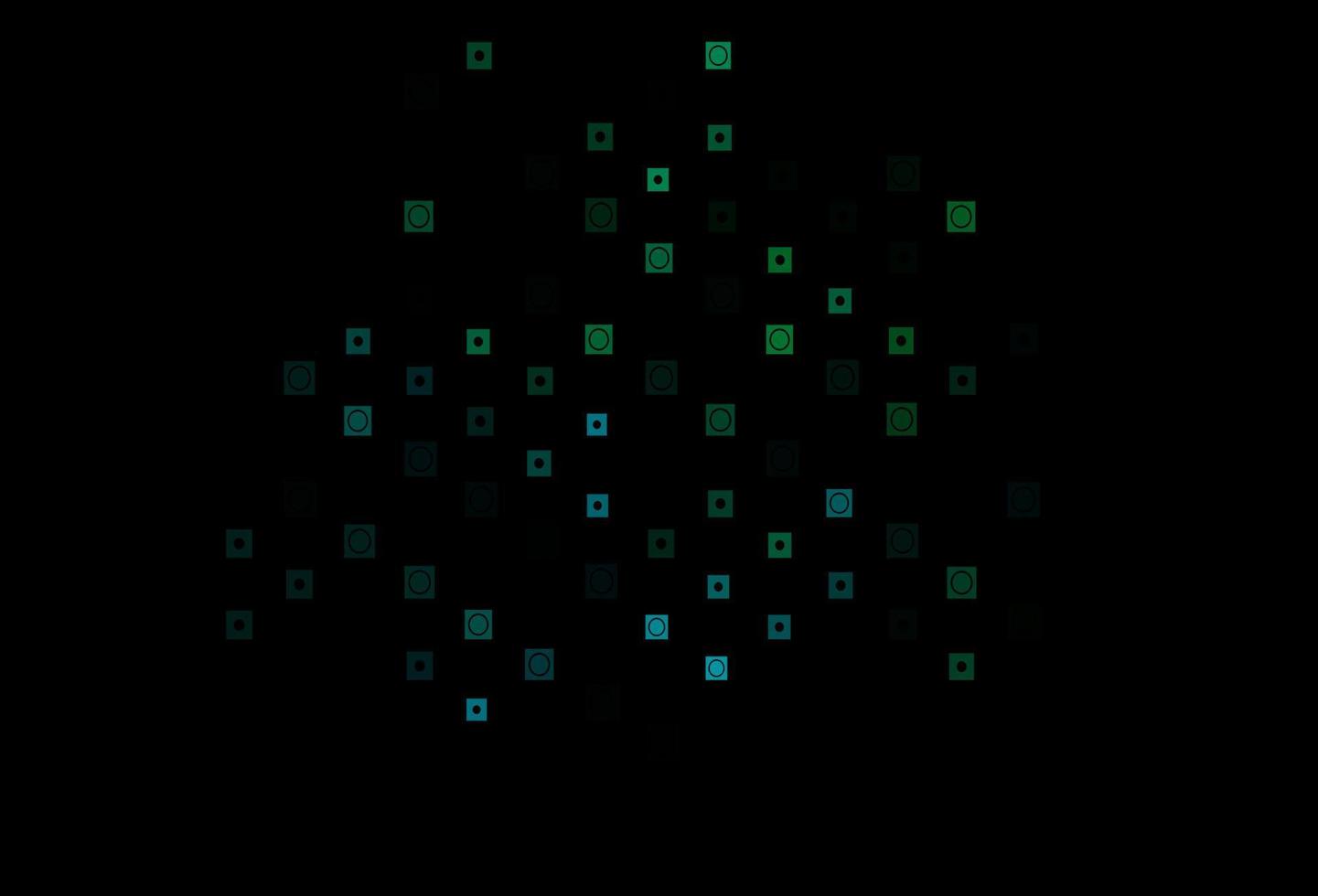 Dark Blue, Green vector texture in rectangular, circular style.