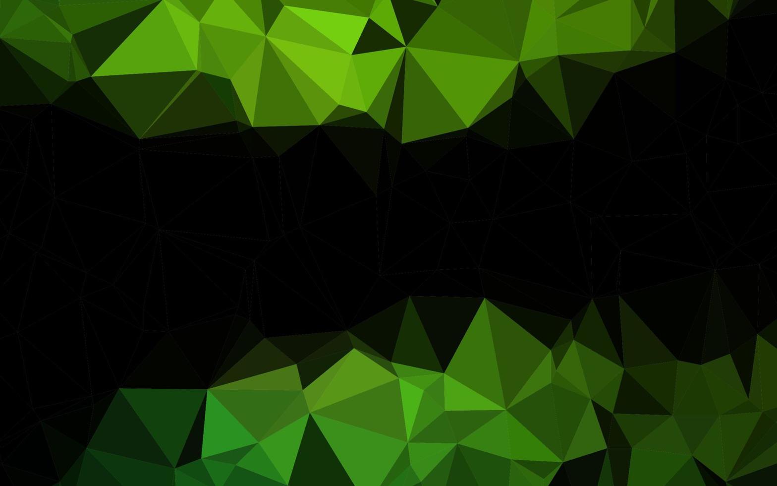 Telón de fondo de mosaico abstracto de vector verde claro.